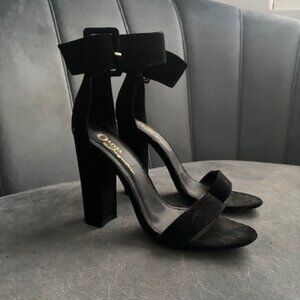 Ankle strap block heels